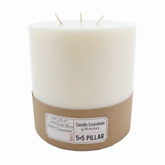 5 Inches Wax Pillar Candle