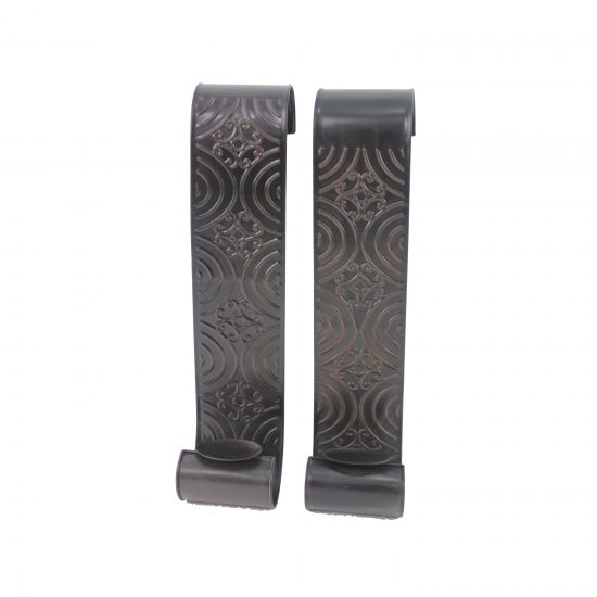 Metal Sconce Candle Holder with Embossed Intricate Carvings